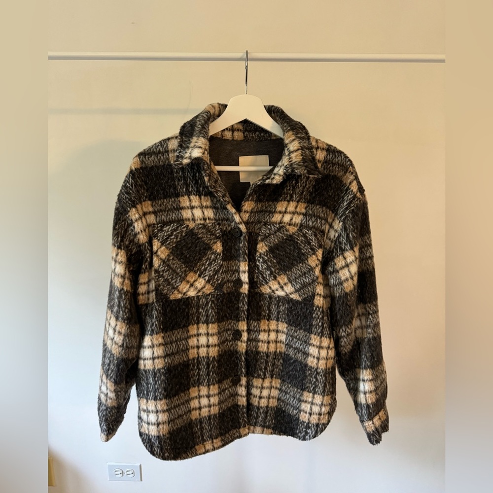 Thread & Supply Plaid Shacket (XS)